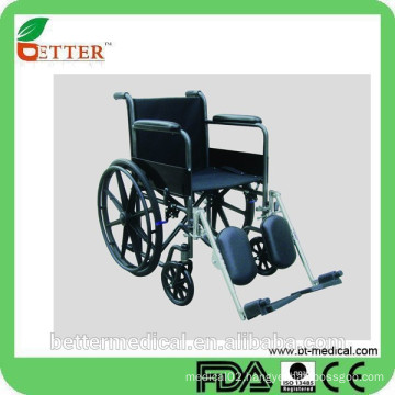 Steel manual wheelchair for outdoor travel use